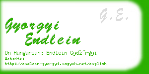 gyorgyi endlein business card
